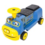 JOKO Elektrické Autíčko Vláčik, Lokomotíva s LED svetlom, pre 2 deti, nosnosť 60kg, dĺžka 93cm, modrý
