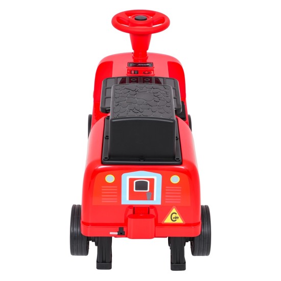 JOKO Elektrické Autíčko Vláčik, Lokomotíva s LED svetlom, pre 2 deti, nosnosť 60kg, dĺžka 93cm, červený