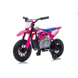 JOKO Elektrická Motorka HONDA CFR450R, penové kolesá, kožené sedadlo, ružová