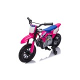 JOKO Elektrická Motorka HONDA CFR450R, penové kolesá, kožené sedadlo, ružová