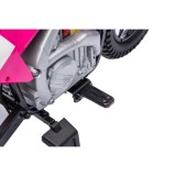 JOKO Elektrická Motorka HONDA CFR450R, penové kolesá, kožené sedadlo, ružová