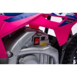 JOKO Elektrická Motorka HONDA CFR450R, penové kolesá, kožené sedadlo, ružová