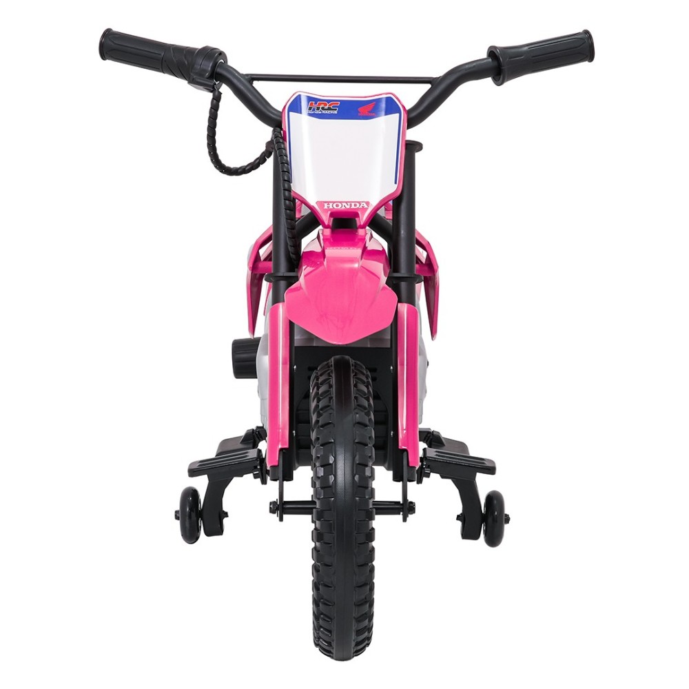 JOKO Elektrická Motorka HONDA CFR450R, penové kolesá, kožené sedadlo, ružová