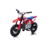 JOKO Elektrická Motorka HONDA CFR450R, penové kolesá, kožené sedadlo, červená