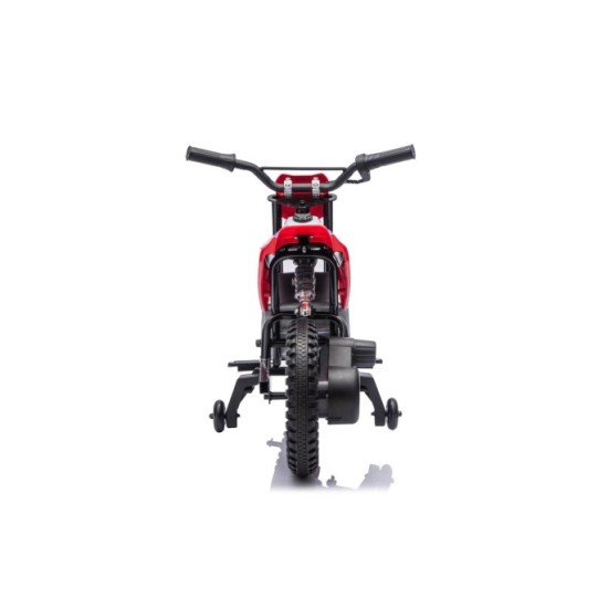 JOKO Elektrická Motorka HONDA CFR450R, penové kolesá, kožené sedadlo, červená