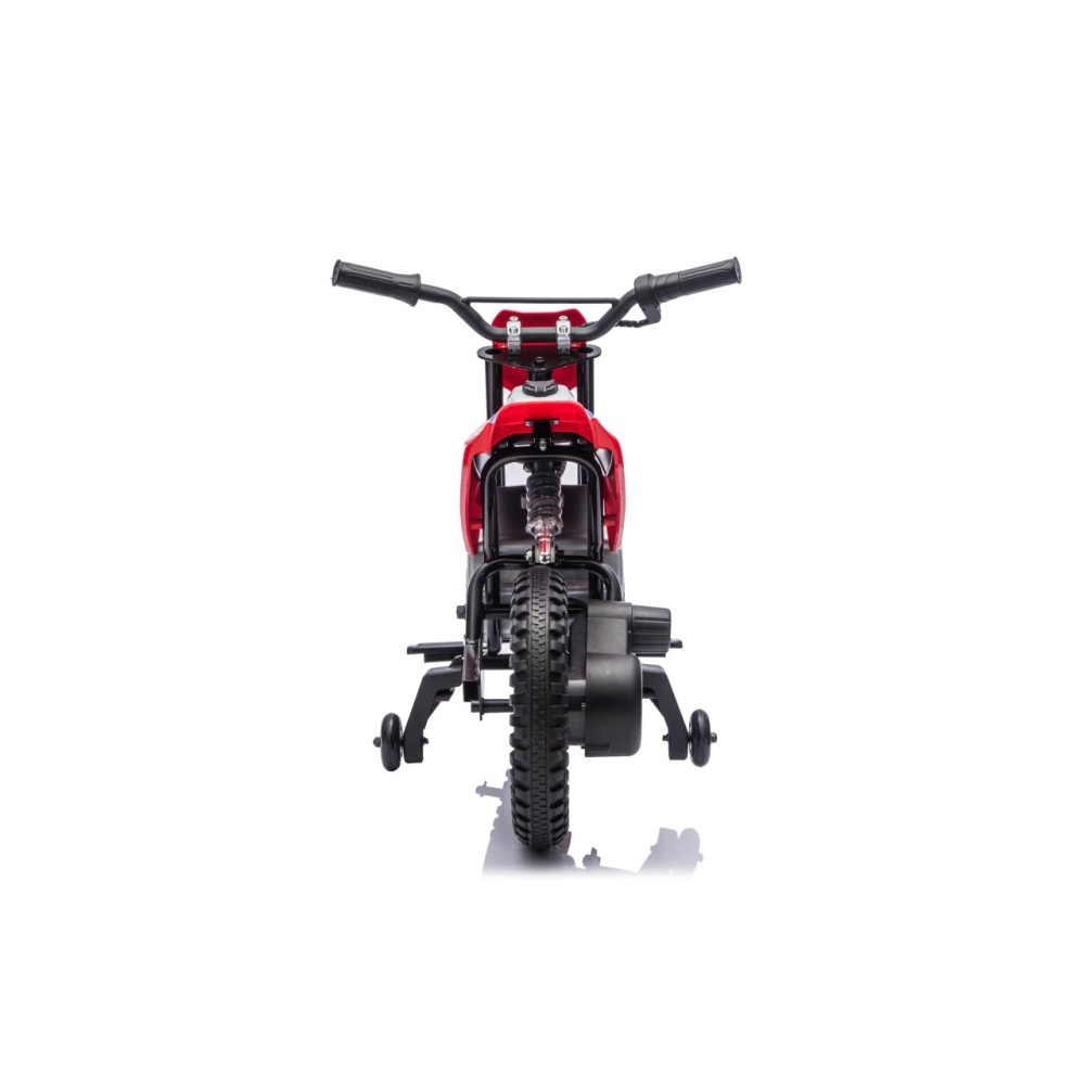 JOKO Elektrická Motorka HONDA CFR450R, penové kolesá, kožené sedadlo, červená