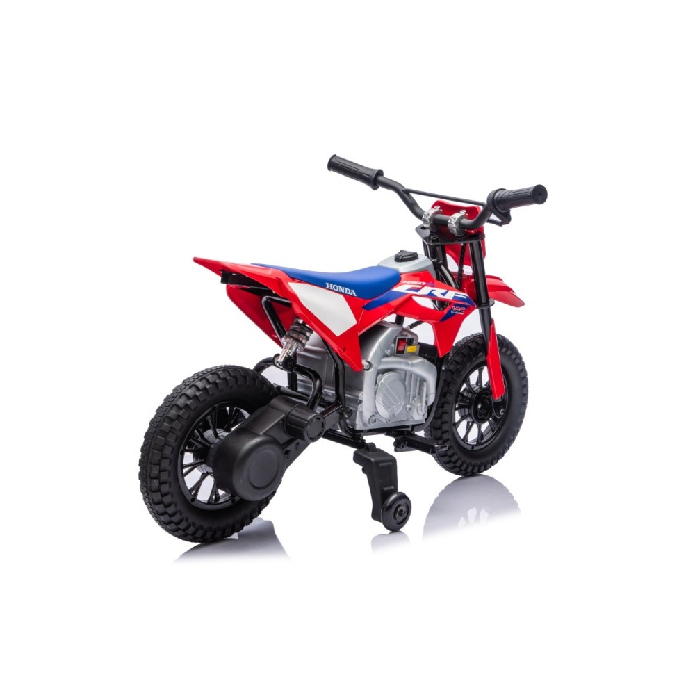 JOKO Elektrická Motorka HONDA CFR450R, penové kolesá, kožené sedadlo, červená