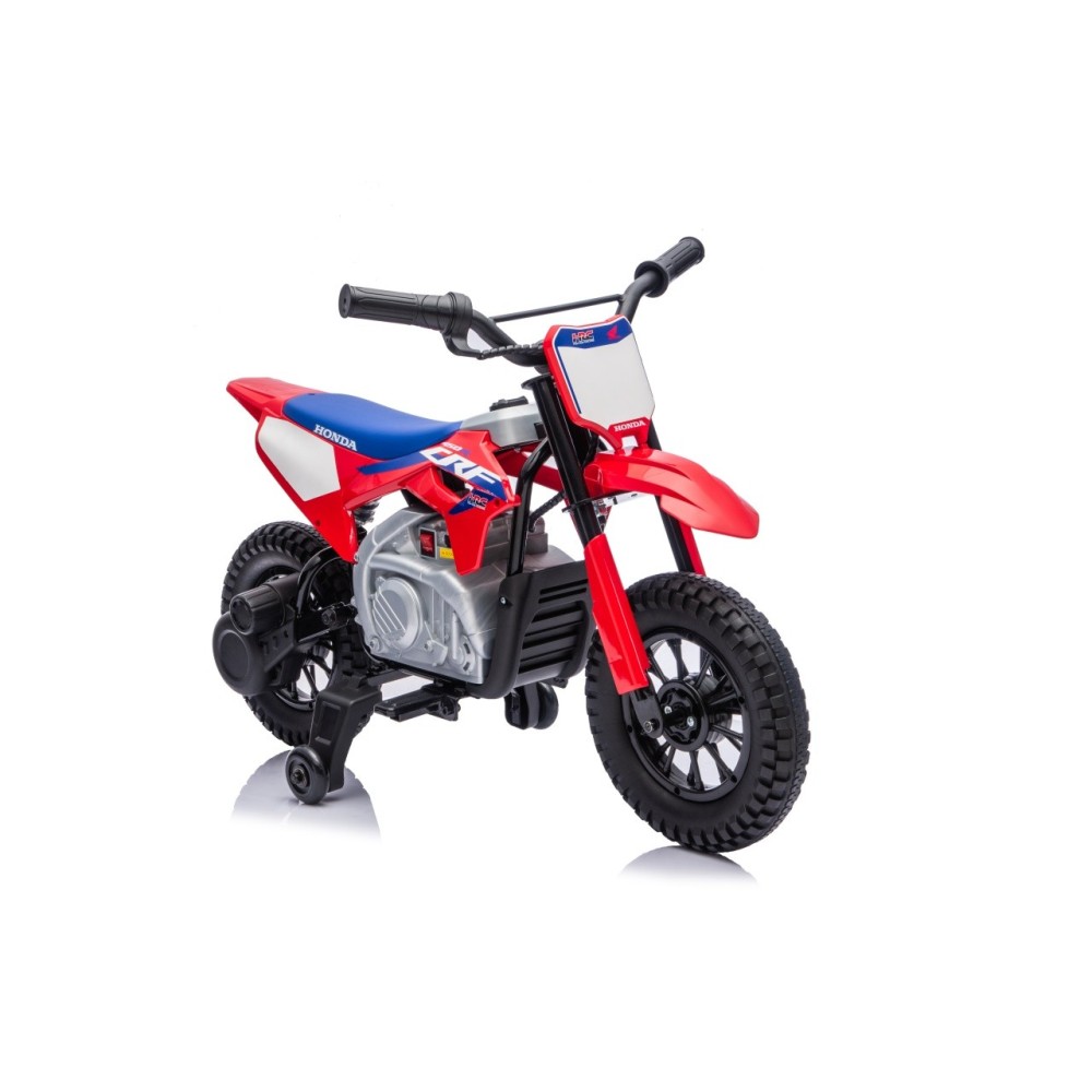 JOKO Elektrická Motorka HONDA CFR450R, penové kolesá, kožené sedadlo, červená