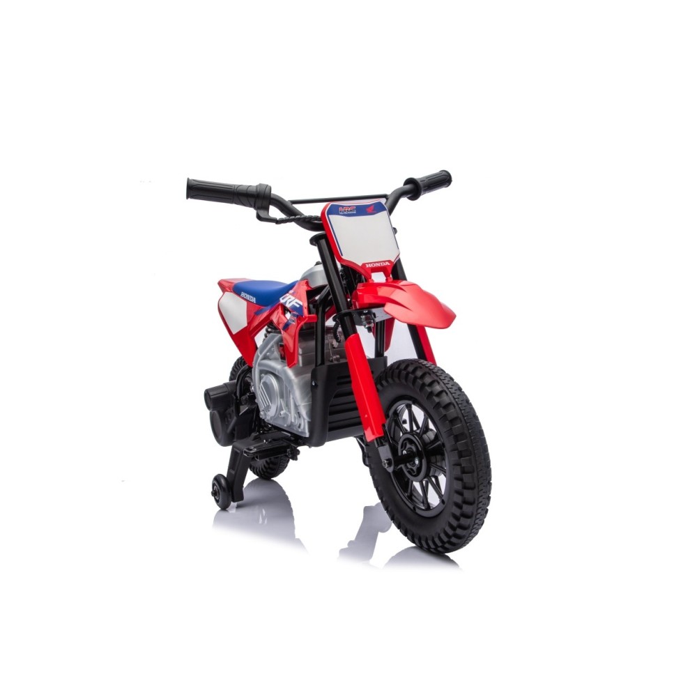 JOKO Elektrická Motorka HONDA CFR450R, penové kolesá, kožené sedadlo, červená
