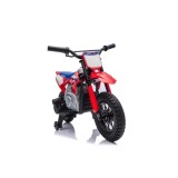 JOKO Elektrická Motorka HONDA CFR450R, penové kolesá, kožené sedadlo, červená