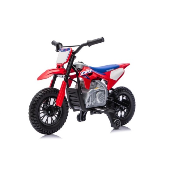 JOKO Elektrická Motorka HONDA CFR450R, penové kolesá, kožené sedadlo, červená
