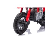 JOKO Elektrická Motorka HONDA CFR450R, penové kolesá, kožené sedadlo, červená