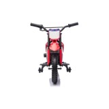 JOKO Elektrická Motorka HONDA CFR450R, penové kolesá, kožené sedadlo, červená