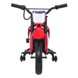 JOKO Elektrická Motorka HONDA CFR450R, penové kolesá, kožené sedadlo, červená