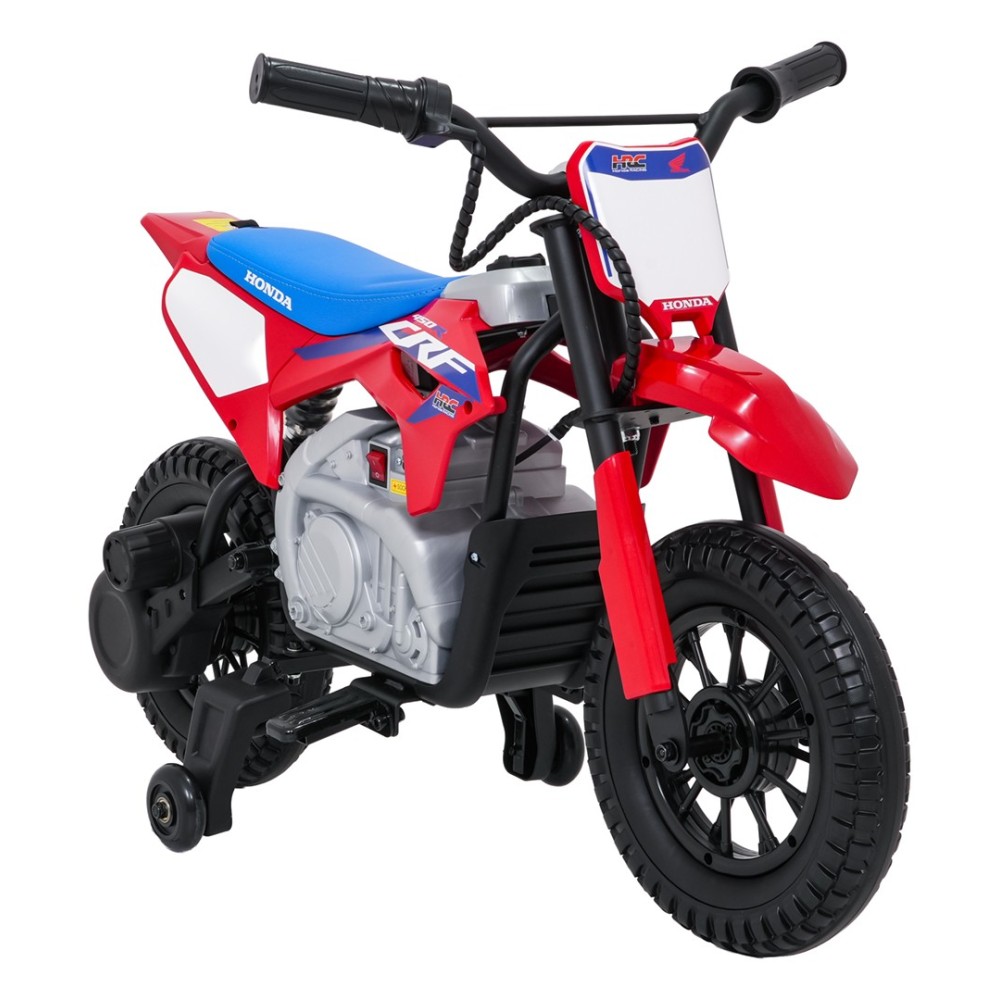 JOKO Elektrická Motorka HONDA CFR450R, penové kolesá, kožené sedadlo, červená
