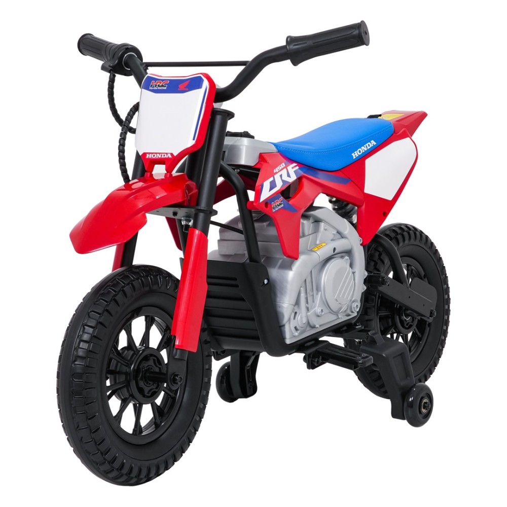 JOKO Elektrická Motorka HONDA CFR450R, penové kolesá, kožené sedadlo, červená