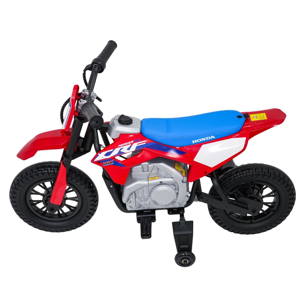 JOKO Elektrická Motorka HONDA CFR450R, penové kolesá, kožené sedadlo, červená