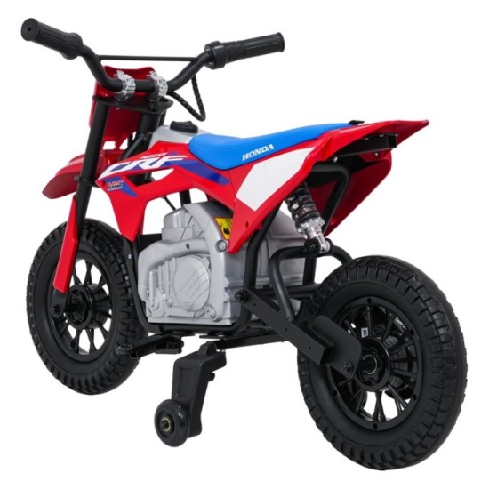 JOKO Elektrická Motorka HONDA CFR450R, penové kolesá, kožené sedadlo, červená