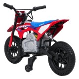 JOKO Elektrická Motorka HONDA CFR450R, penové kolesá, kožené sedadlo, červená