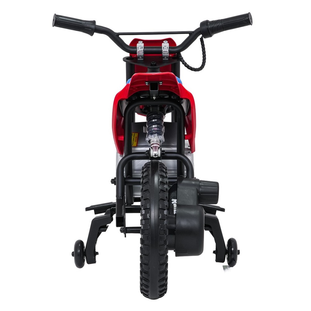 JOKO Elektrická Motorka HONDA CFR450R, penové kolesá, kožené sedadlo, červená