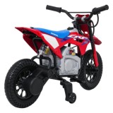 JOKO Elektrická Motorka HONDA CFR450R, penové kolesá, kožené sedadlo, červená