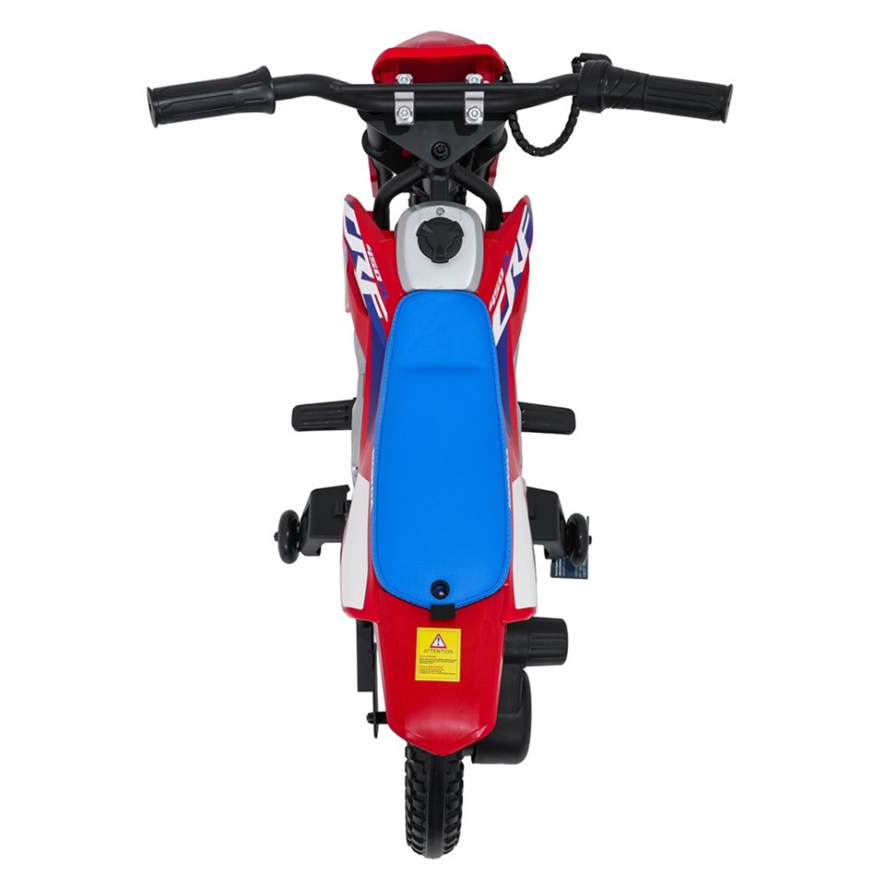 JOKO Elektrická Motorka HONDA CFR450R, penové kolesá, kožené sedadlo, červená