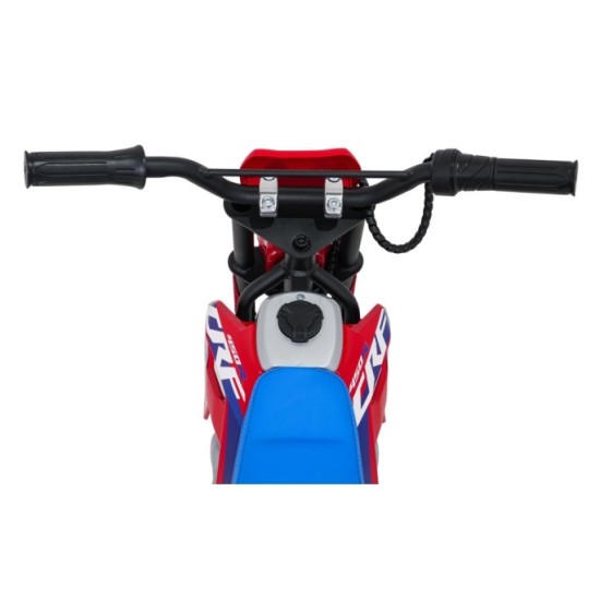 JOKO Elektrická Motorka HONDA CFR450R, penové kolesá, kožené sedadlo, červená