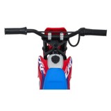 JOKO Elektrická Motorka HONDA CFR450R, penové kolesá, kožené sedadlo, červená