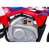 JOKO Elektrická Motorka HONDA CFR450R, penové kolesá, kožené sedadlo, červená