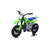 JOKO Elektrická Motorka HONDA CFR450R, penové kolesá, kožené sedadlo, zelená