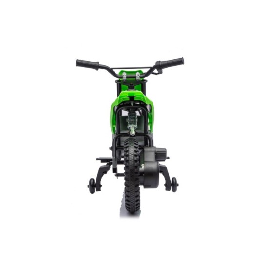 JOKO Elektrická Motorka HONDA CFR450R, penové kolesá, kožené sedadlo, zelená