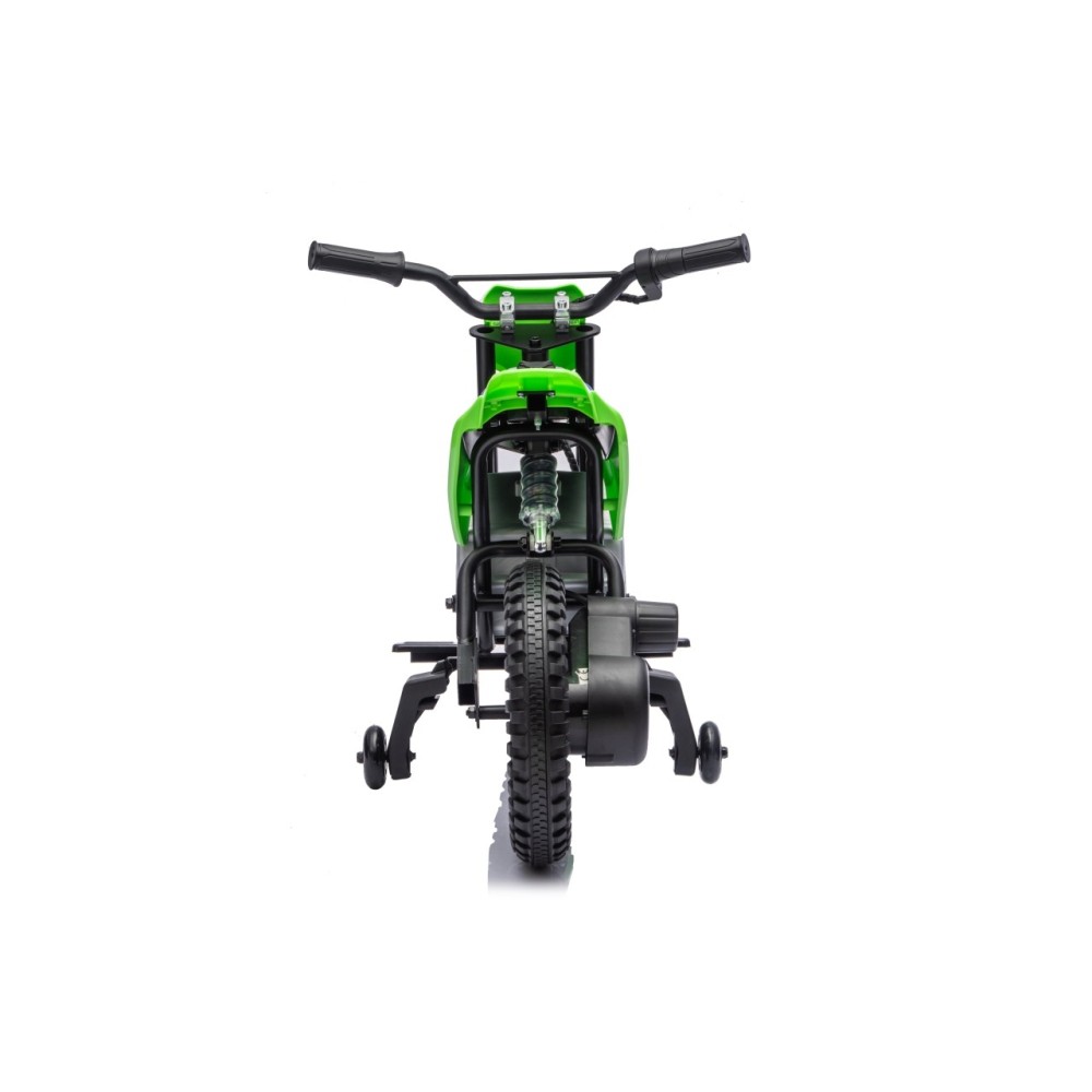 JOKO Elektrická Motorka HONDA CFR450R, penové kolesá, kožené sedadlo, zelená