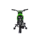 JOKO Elektrická Motorka HONDA CFR450R, penové kolesá, kožené sedadlo, zelená