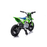 JOKO Elektrická Motorka HONDA CFR450R, penové kolesá, kožené sedadlo, zelená