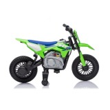 JOKO Elektrická Motorka HONDA CFR450R, penové kolesá, kožené sedadlo, zelená