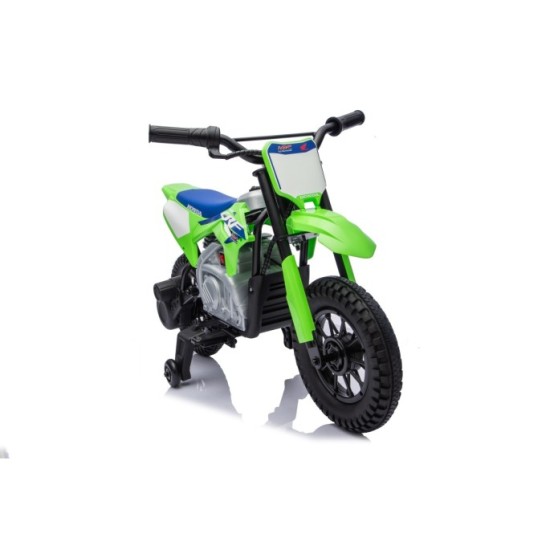 JOKO Elektrická Motorka HONDA CFR450R, penové kolesá, kožené sedadlo, zelená