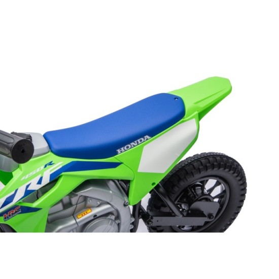 JOKO Elektrická Motorka HONDA CFR450R, penové kolesá, kožené sedadlo, zelená