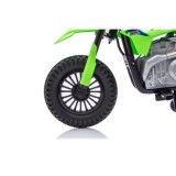 JOKO Elektrická Motorka HONDA CFR450R, penové kolesá, kožené sedadlo, zelená