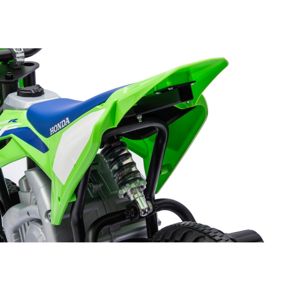 JOKO Elektrická Motorka HONDA CFR450R, penové kolesá, kožené sedadlo, zelená