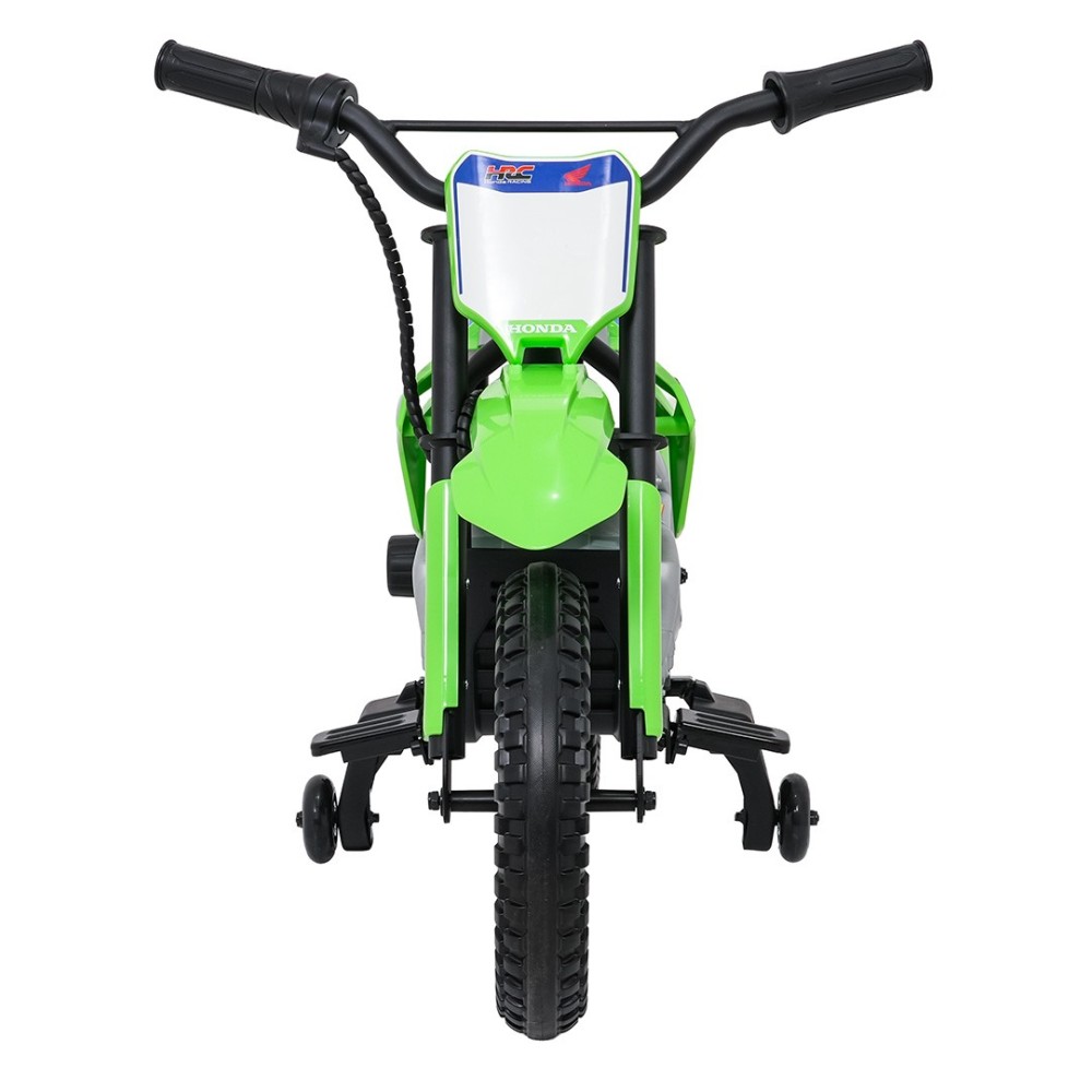 JOKO Elektrická Motorka HONDA CFR450R, penové kolesá, kožené sedadlo, zelená
