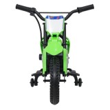 JOKO Elektrická Motorka HONDA CFR450R, penové kolesá, kožené sedadlo, zelená