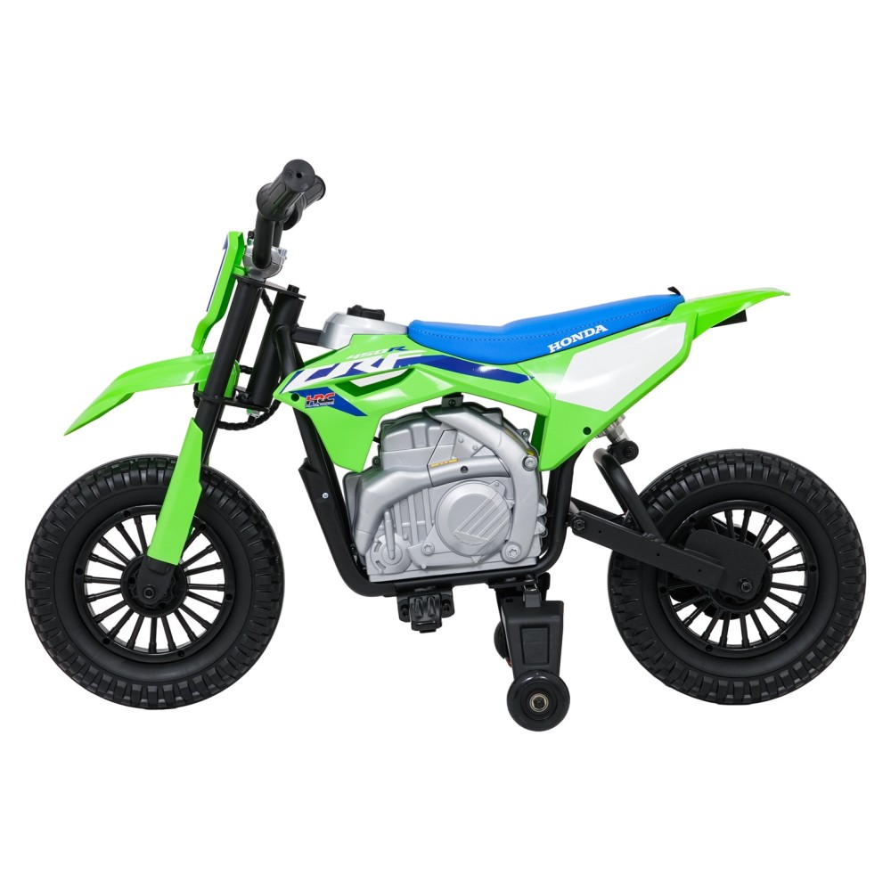 JOKO Elektrická Motorka HONDA CFR450R, penové kolesá, kožené sedadlo, zelená