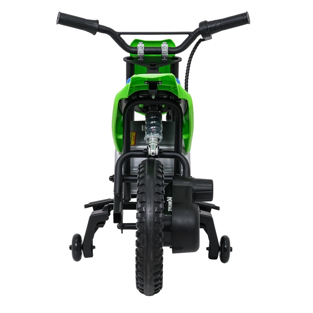 JOKO Elektrická Motorka HONDA CFR450R, penové kolesá, kožené sedadlo, zelená