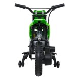 JOKO Elektrická Motorka HONDA CFR450R, penové kolesá, kožené sedadlo, zelená
