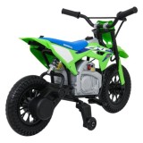 JOKO Elektrická Motorka HONDA CFR450R, penové kolesá, kožené sedadlo, zelená