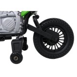 JOKO Elektrická Motorka HONDA CFR450R, penové kolesá, kožené sedadlo, zelená