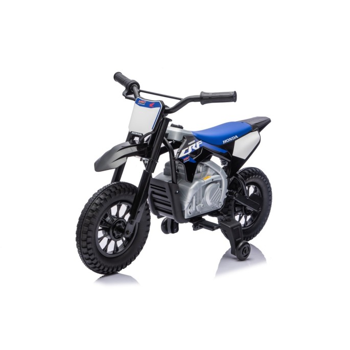 JOKO Elektrická Motorka HONDA CFR450R, penové kolesá, kožené sedadlo, čierna