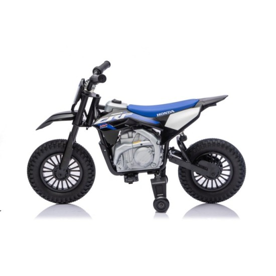 JOKO Elektrická Motorka HONDA CFR450R, penové kolesá, kožené sedadlo, čierna
