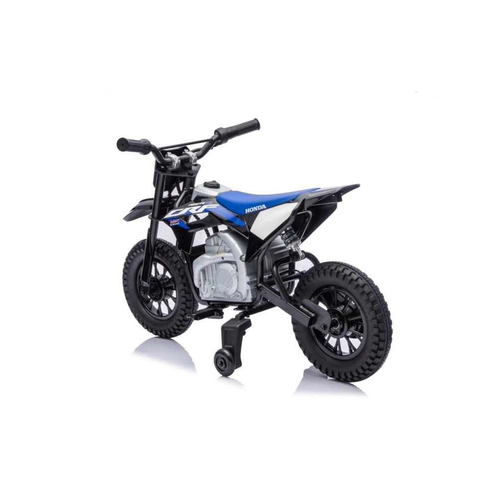 JOKO Elektrická Motorka HONDA CFR450R, penové kolesá, kožené sedadlo, čierna