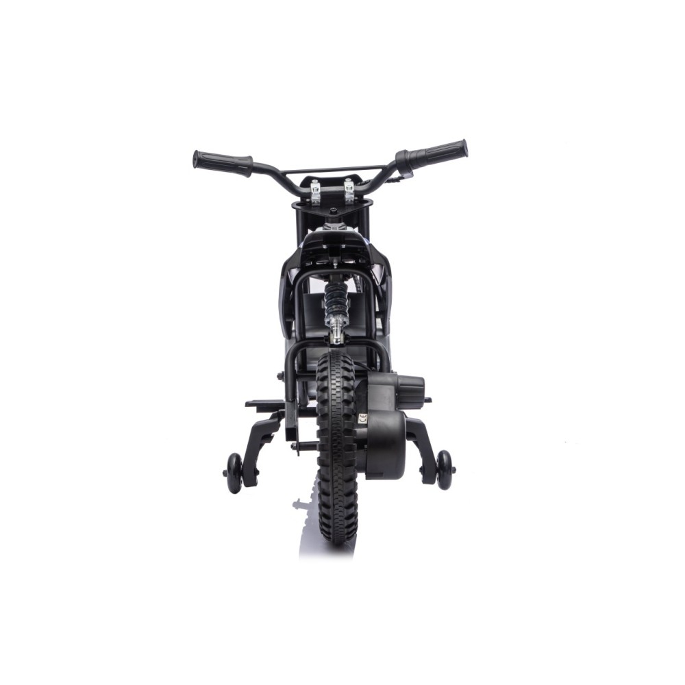 JOKO Elektrická Motorka HONDA CFR450R, penové kolesá, kožené sedadlo, čierna